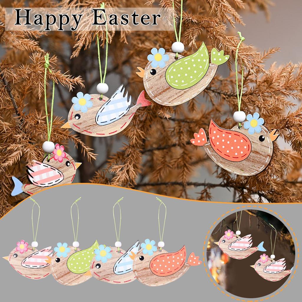 Деревянный пасхальный подвесной подвесной декор стены двери декор для дома