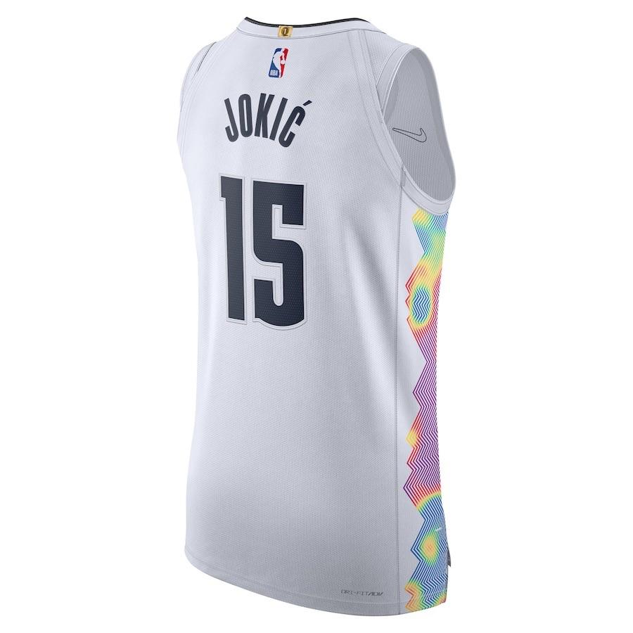 Nike Никола Йокич Денвер Наггетс 2024/25 Городская версия Мужская майка Nike Dri FIT NBA Swingman FQ4463-100