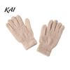 Comfortable Office Typing Mittens Winter Warm Coral Fleece Gloves for Women, Soft Five Finger Gloves, Solid Color Thermal Windproof Autumn Velvet