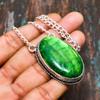 Green Labradorite, Gemstone Handmade 925 Sterling Silver Jewelry Necklace For Her