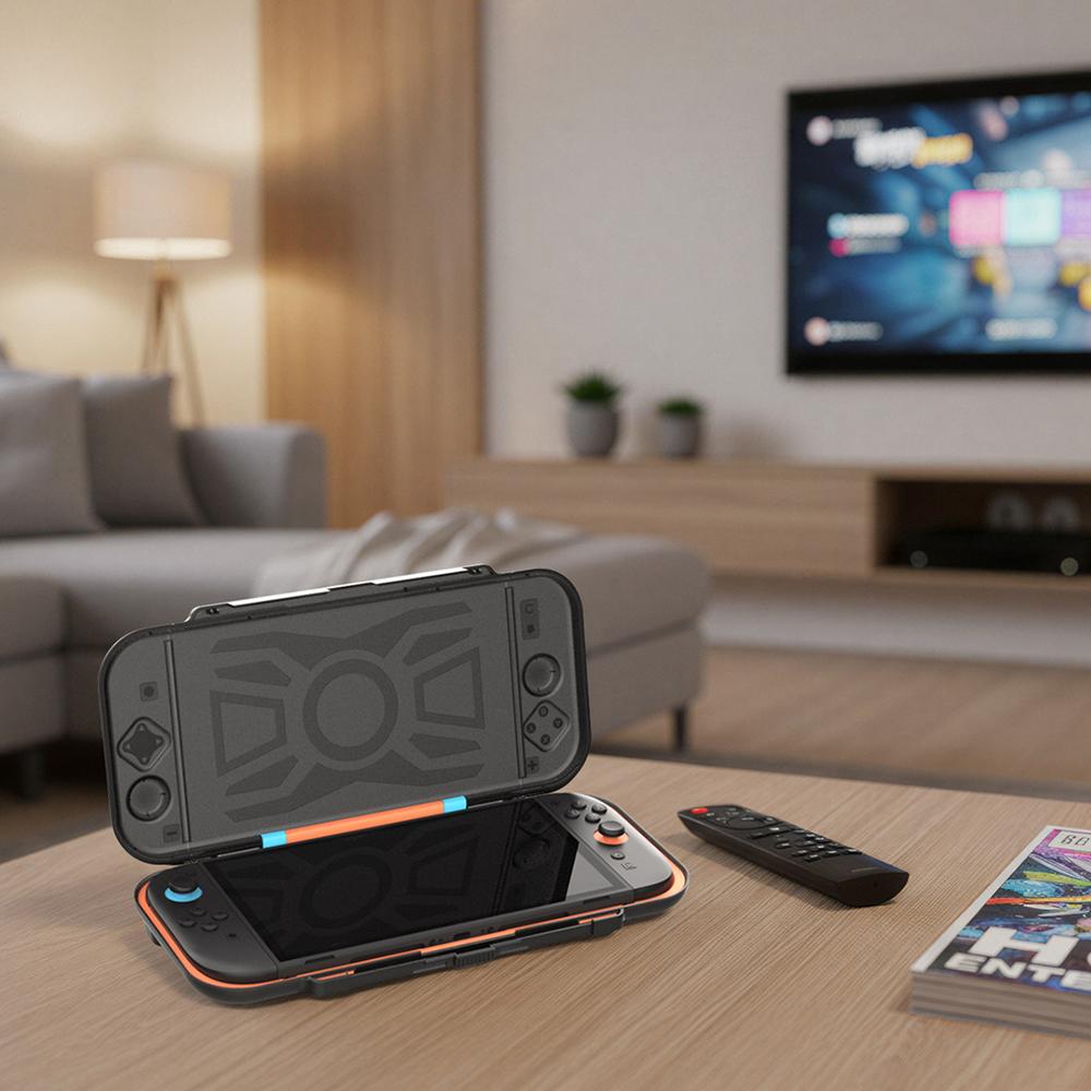 DOBE FOMIS ELECTRONICS TNS-51112 Для Nintendo Switch 2 Чехол для переноски Игровая консоль Жесткий защитный чехол с 14 слотами для игровых карт
