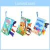 Baby Ocean Forest Flying Animal Tail Cloth Book Early Education Toy With Rustling Paper