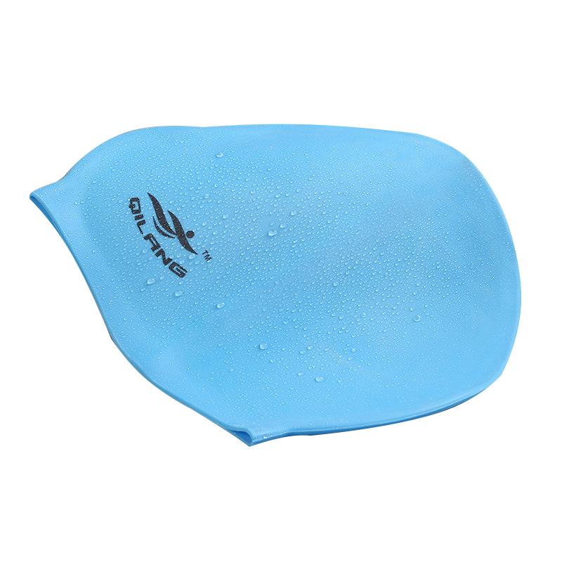 Силиконовая шапочка для плавания для взрослых, водонепроницаемая летняя шапочка для бассейна, эластичная защитная шапочка для ушей, длинные волосы, красочная шапочка для дайвинга