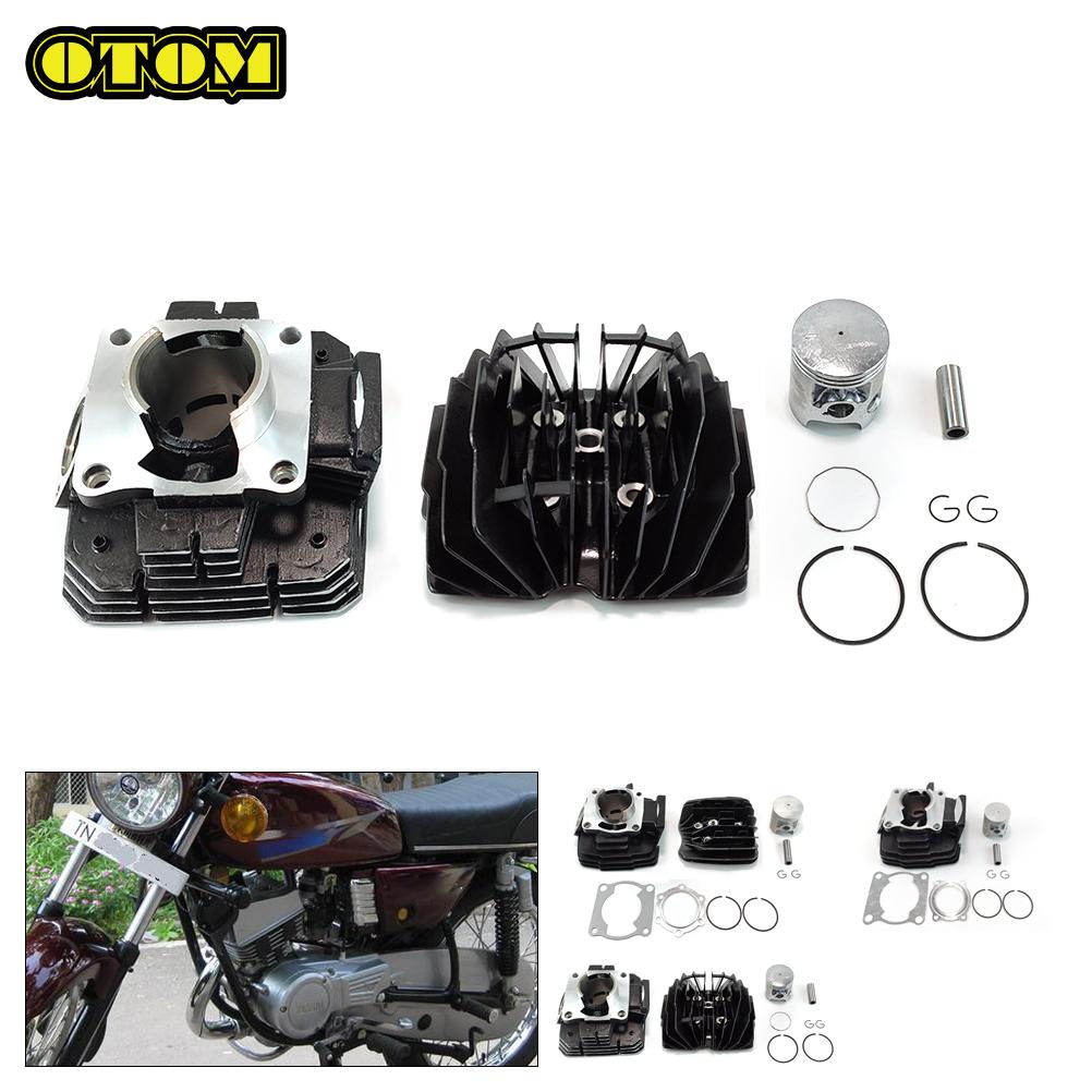 For YAMAHA DT125 DT175 RX135 MX175 RXK135 Motorcycle Cylinder Block Pision Pin Ring Gasket Kit Cylinder Head Cover Engine Part