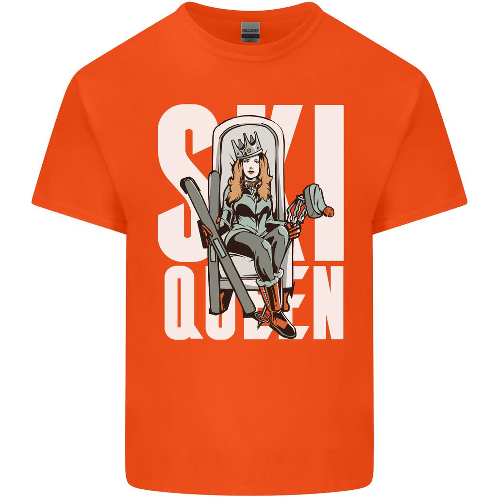 Ski Queen Funny Skiing Winter Sports Unisexs Light Cotton TShirt