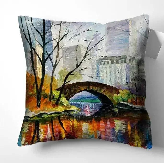 Художественная роспись наволочки подушки наволочки домашний декор подушки для дивана украшение гостиной