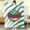 Sk Rapid Wien Print Flannel Blanket, High quality Comfortable for All Seasons, Home Decor, Warmth and Comfort, Perfect for Christmas Gifts