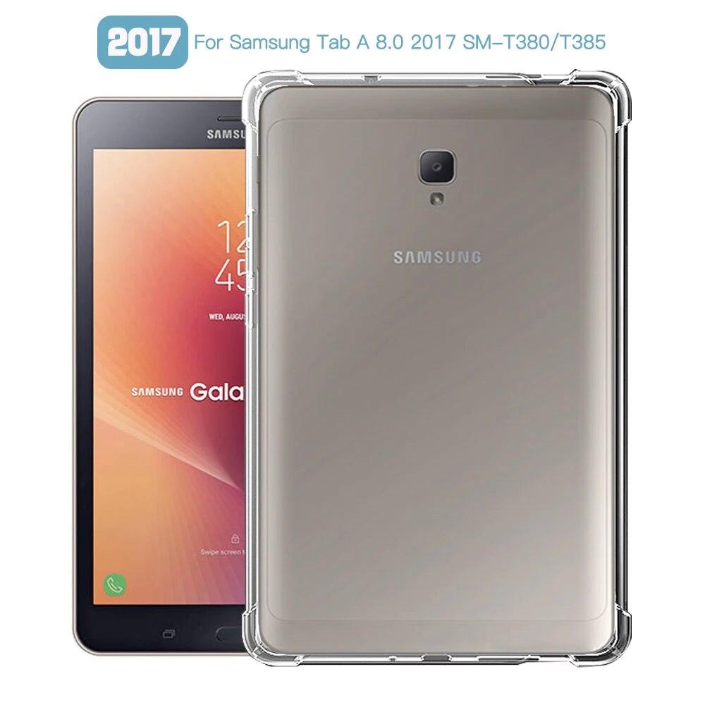 Противоударный чехол для Samsung Galaxy T380 8", T377 8", T387V 8", силиконовый прозрачный чехол из ТПУ, чехол Fundas