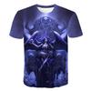Модная трендовая футболка с коротким рукавом и 3D цифровой печатью с рисунком ангела для мужчин и женщин