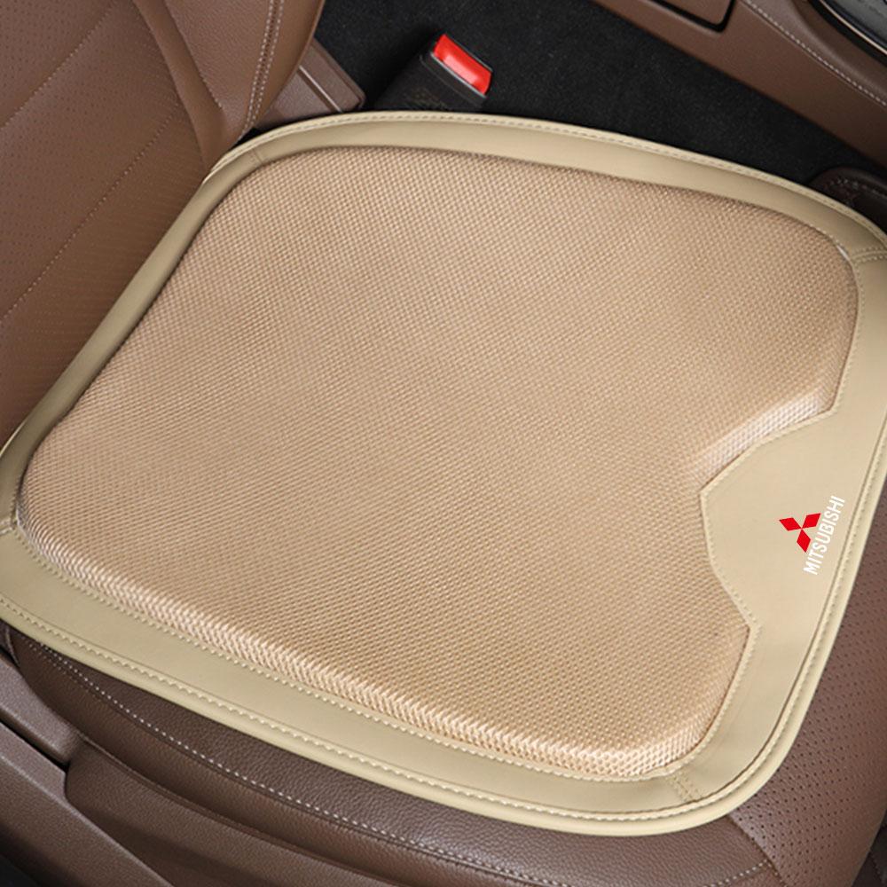 Car Front Seat Pad Leather Breathable Comfort Cushion Cover For Mitsubishi Pajero Outlander XL Montero Lancer Triton l200 ASX