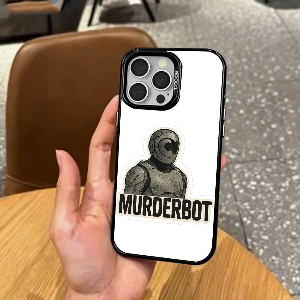 Эпический Sci-Fi M-Murderbot Чехол для телефона для iPhone17,16,15,14,13,12,11 Plus,Pro Max Цветной Посеребренный Внутренний Чехол
