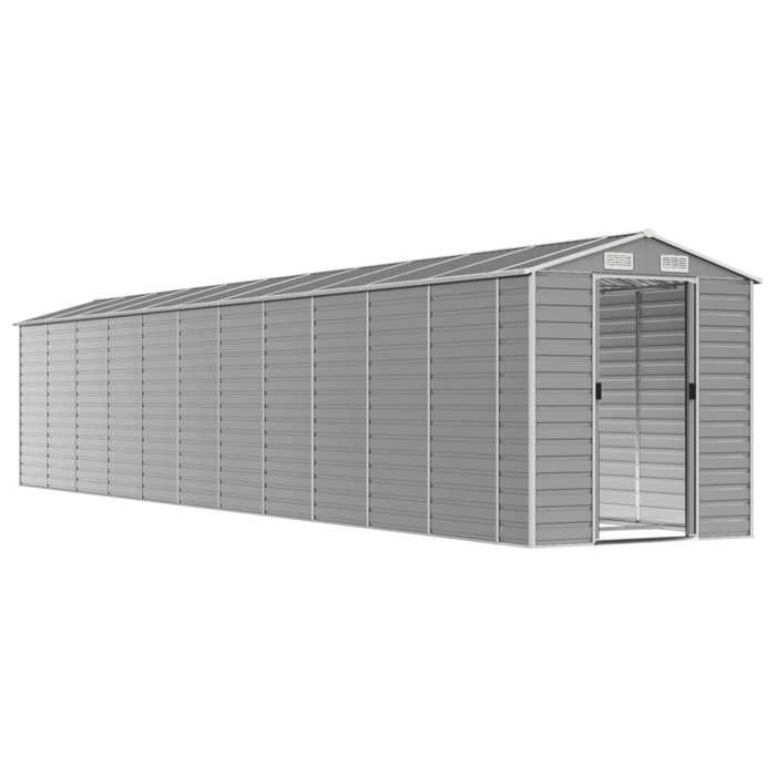 VidaXL Garden Shed, Tool Shed with Handles, Tool Shed with Sloping Roof, Patio Storage Shed, Grey 3188252