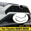 Для Toyota RAV4 XA50 2022 2023 автомобиля передняя решетка отделка украшения гоночные грили рамка крышка наклейки