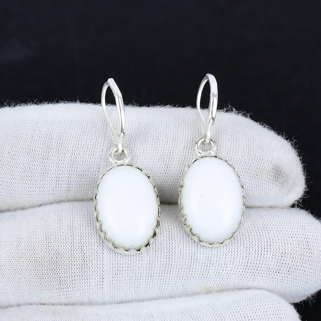 Серьги из натурального белого коралла из стерлингового серебра 925 пробы, серьги-подвески из серебра в стиле бохо, подарки на день рождения, подарки для нее