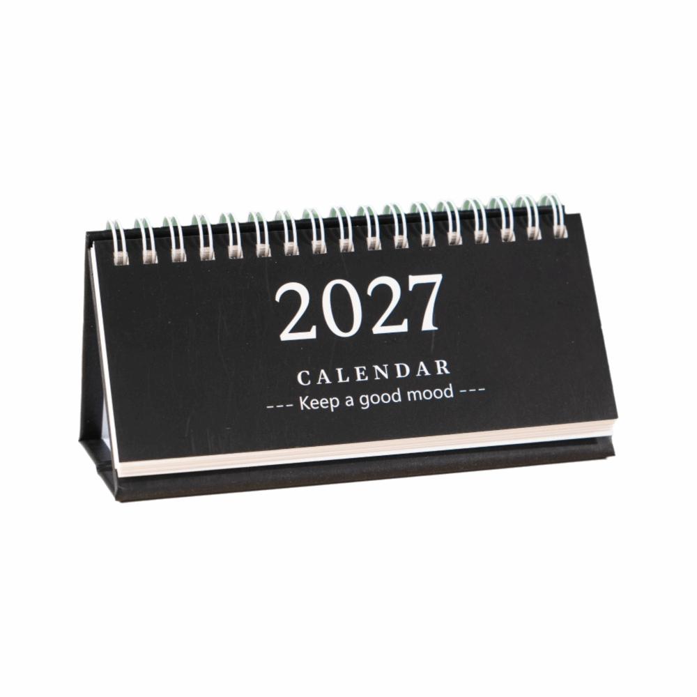 Mini 2027 Desk Calendar Coil Monthly Planner New Flip Calendar Home Office