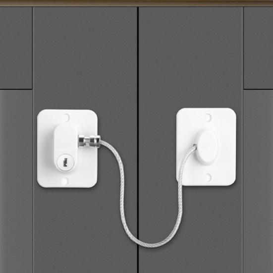 Набор дверных замков холодильника с ключами, защита от детей, инструменты не нужны, безопасность холодильника