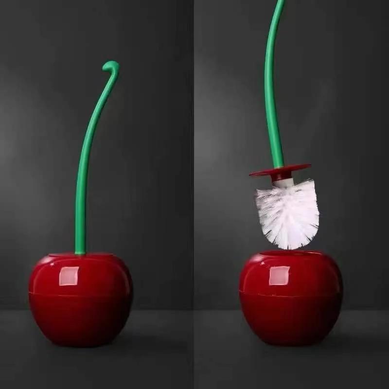 Держатель для туалетной щетки Red-Apple, аксессуары для ванной комнаты, креативный держатель для туалетной щетки в форме вишни