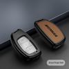Чехол для ключа автомобиля Beijing Hyundai для Mistra, Elantra, ix35, Festa, ix25 - Металлический кожаный чехол с пряжкой.