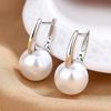 French Retro Pearl U-Shaped Earrings for Women: High-End, Elegant Style for Autumn and Winter.