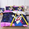 New Sailor Moon Bedding Set,Japanese Anime Sailor Moon Bedding Set,Beautiful Girl Quilt Cover Cute Printing Duvet Home