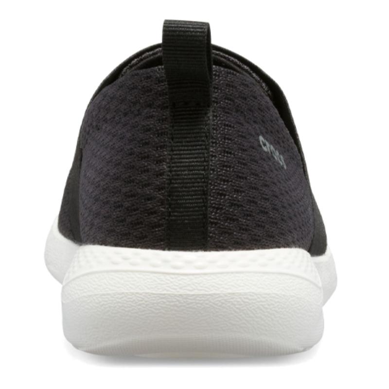 Crocs Женские повседневные кроссовки LiteRide с низким верхом, черно-белые