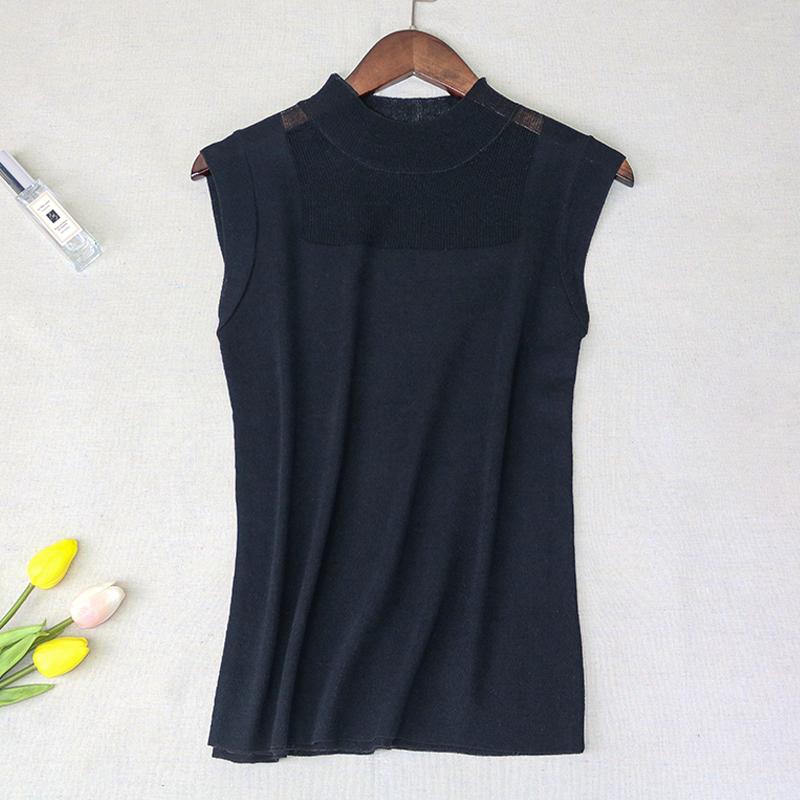 Summer Tanks Sleeveless Knitted Tanks Top Women