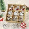 9pcs DIY Painted Christmas Hanging Balls 6cm Merry Christmas Decor  Party Favors