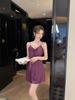 Sexy Pajamas Women's Ice Ribbon Chest Pad Pure Desire Wind Suspender Pajamas 1011 New Silk Loungewear Available