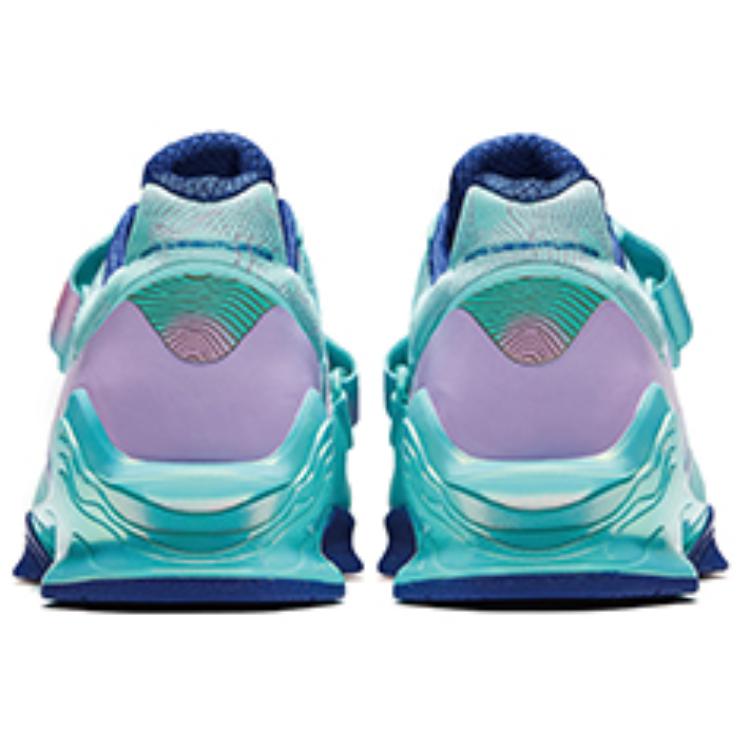 Anta Профессиональные нескользящие износостойкие кроссовки для тяжелой атлетики с низким верхом, мужские туфли, синие, розовое золото 412440101-7