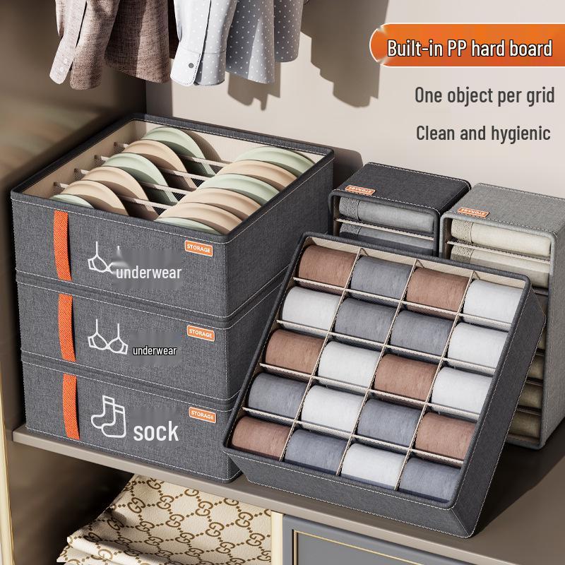 Органайзер из моющейся ткани большой вместимости для нижнего белья и носков