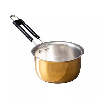 Латунная кастрюля с ручкой из ПВХ (2 л), Brass Saucepan with PVC Handle, P-TAL