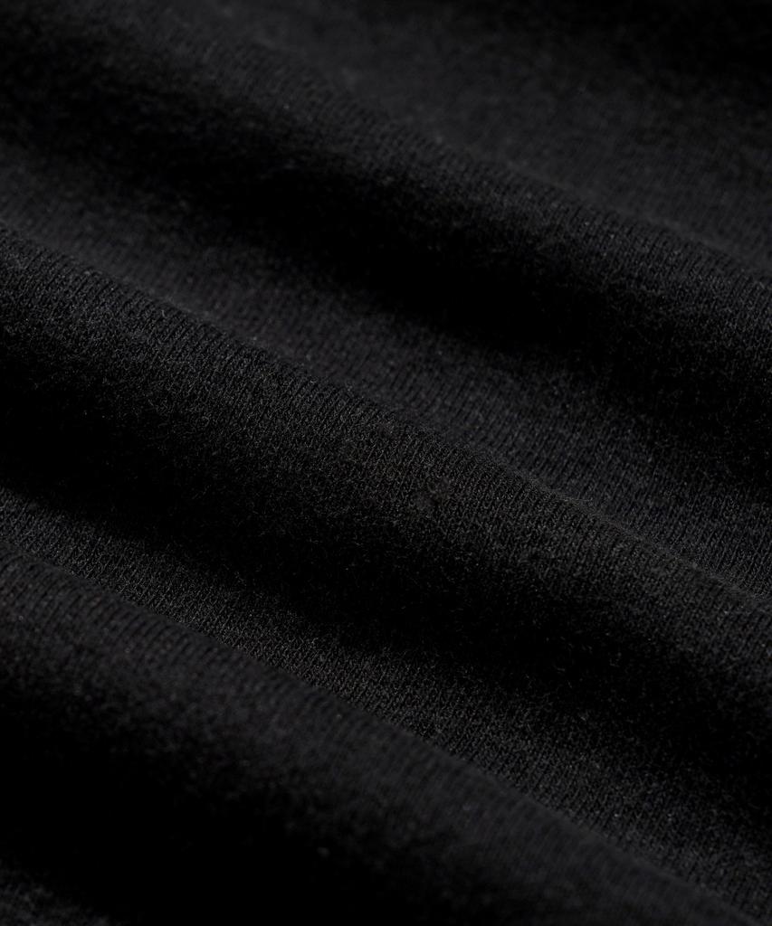 FP142 Double Cotton Two-Tone Collared Short Sleeve T-Shirt Black Sjst1412