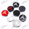 ahsgp6 56mm 4 Piece Wheel Tire Center Cap Logo for Tesla Original Hub Caps Model3 Model Y Model S X High Quality Auto Accessories