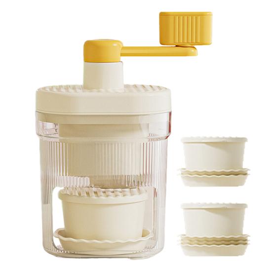 Ручная льдогенераторная установка с лезвиями из нержавеющей стали. Ледогенератор без содержания бисфенола А для домашних киосков. Портативная машина для приготовления льда в форме конуса, защищенная от брызг и пригодная для мытья в посудомоечной машине.