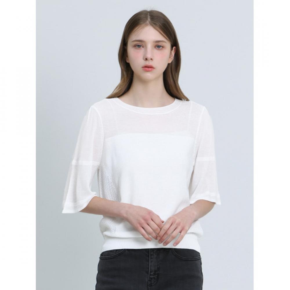 Cresson Side Mesh Short Sleeve Knit