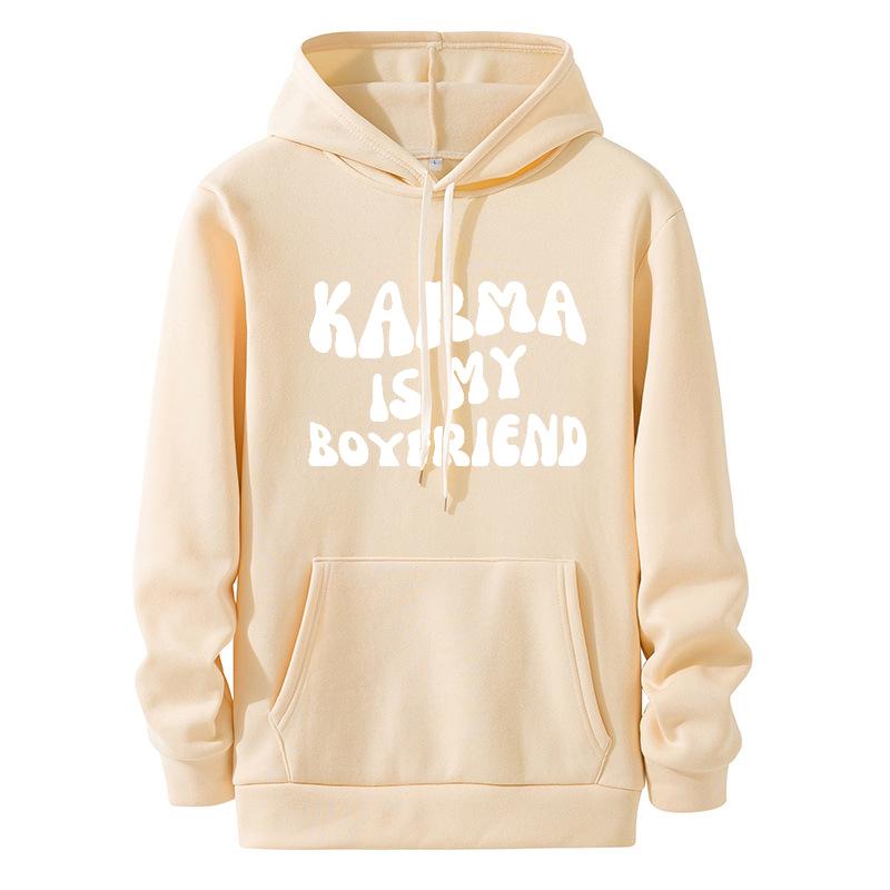 Karma Is My Boyfriend Hoodie Midnights Inspired Hooded Sweatshirt Meet Me At Midnight Lyric Hodoies Kawaii Harajuku Tops