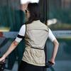 Wosawe Women Cycling Vest Sleeveless Reflective MTB Bike Jacket Outdoor Sport Running Riding Quick-Dry Cycling Vest Bicycle Khaki Sleeveless