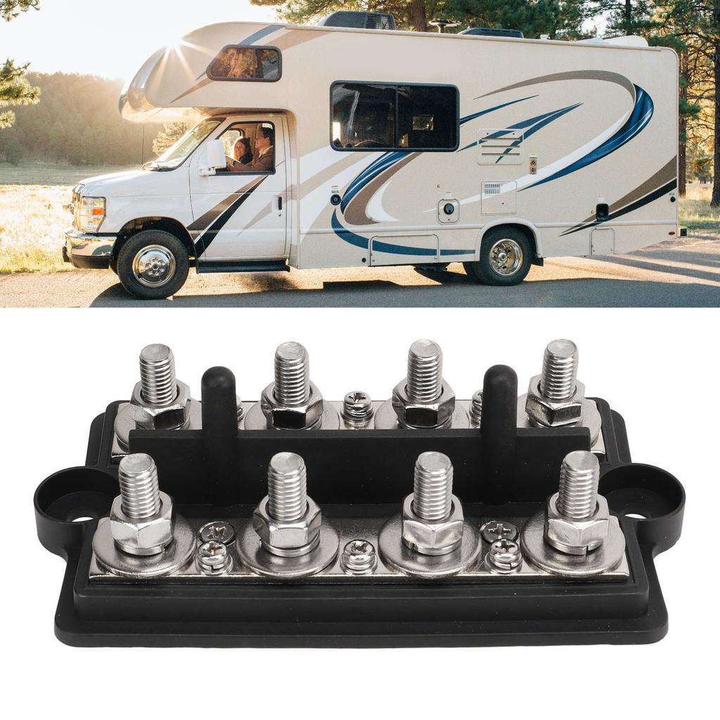 Блок распределения питания DC12-48В 150А 8 шпилек М10 Аккумуляторная шина для автомобилей, лодок, яхт, грузовиков