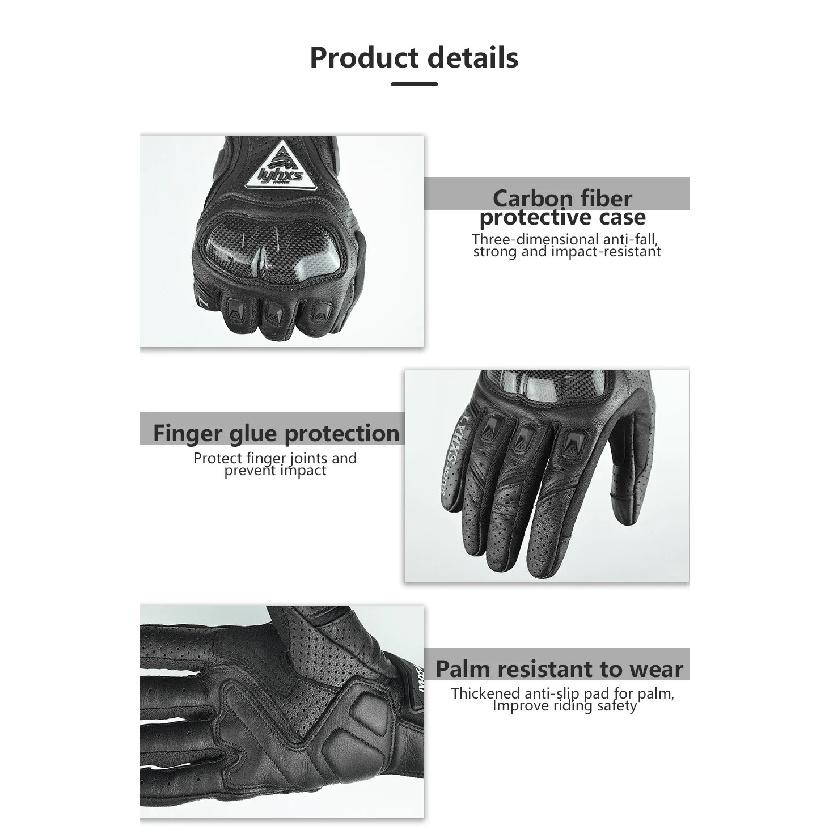 Motorcycle Racing Gloves Equipment Leather Carbon Protection Moto Cross Dirtbiker Riding Motocross Motorcyclist Cycling Glove