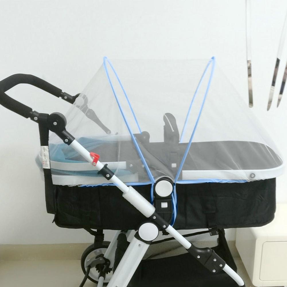 Портативная москитная сетка с полным покрытием от мух и насекомых для детской коляски Blue Edge