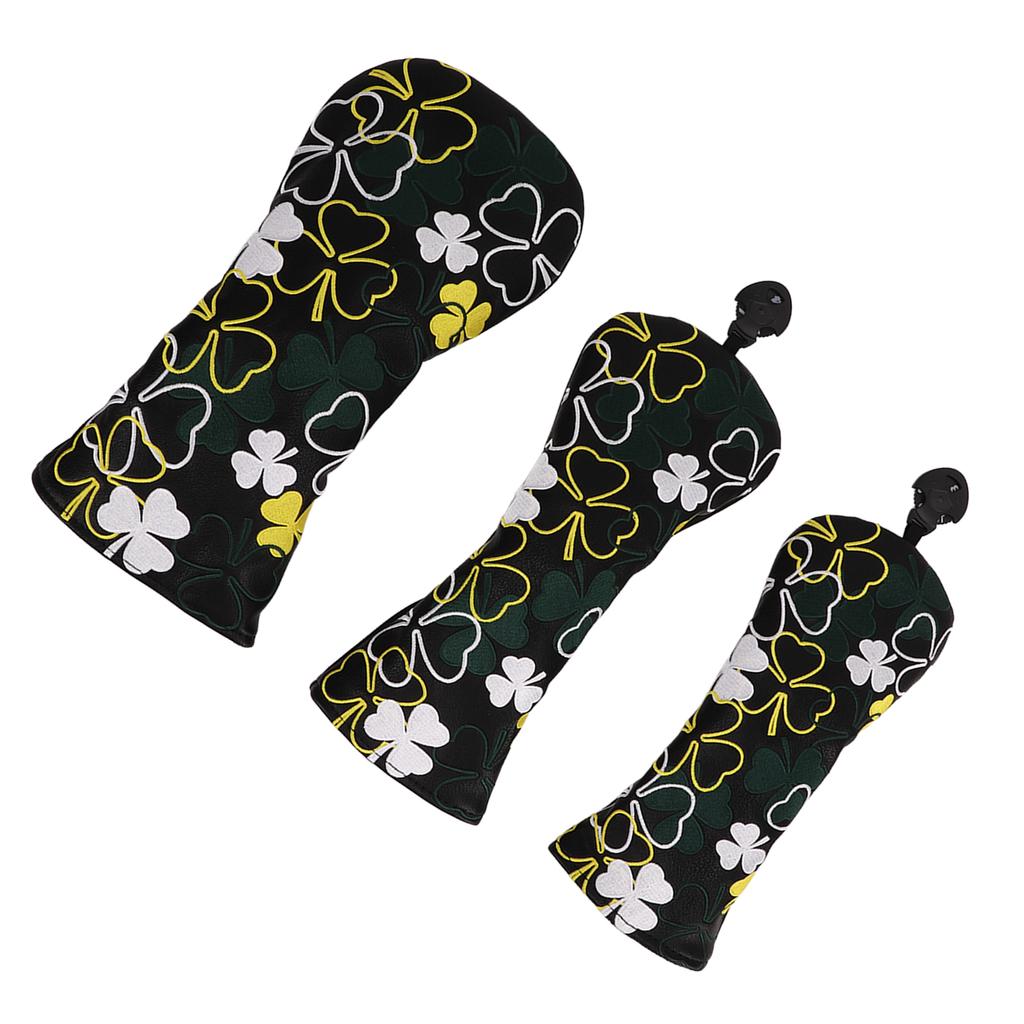 3шт чехол для гольфа Fairway Woods Driver Hybrids PU водонепроницаемый чехол для гольф-клюшки с четырьмя