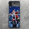 Christmas Santa Claus Present Print Case For Samsung Galaxy Z Flip 3 4 5 6 7 5G Phone Shell Flip7 Flip6 Flip5 Flip4 Flip3 Patter