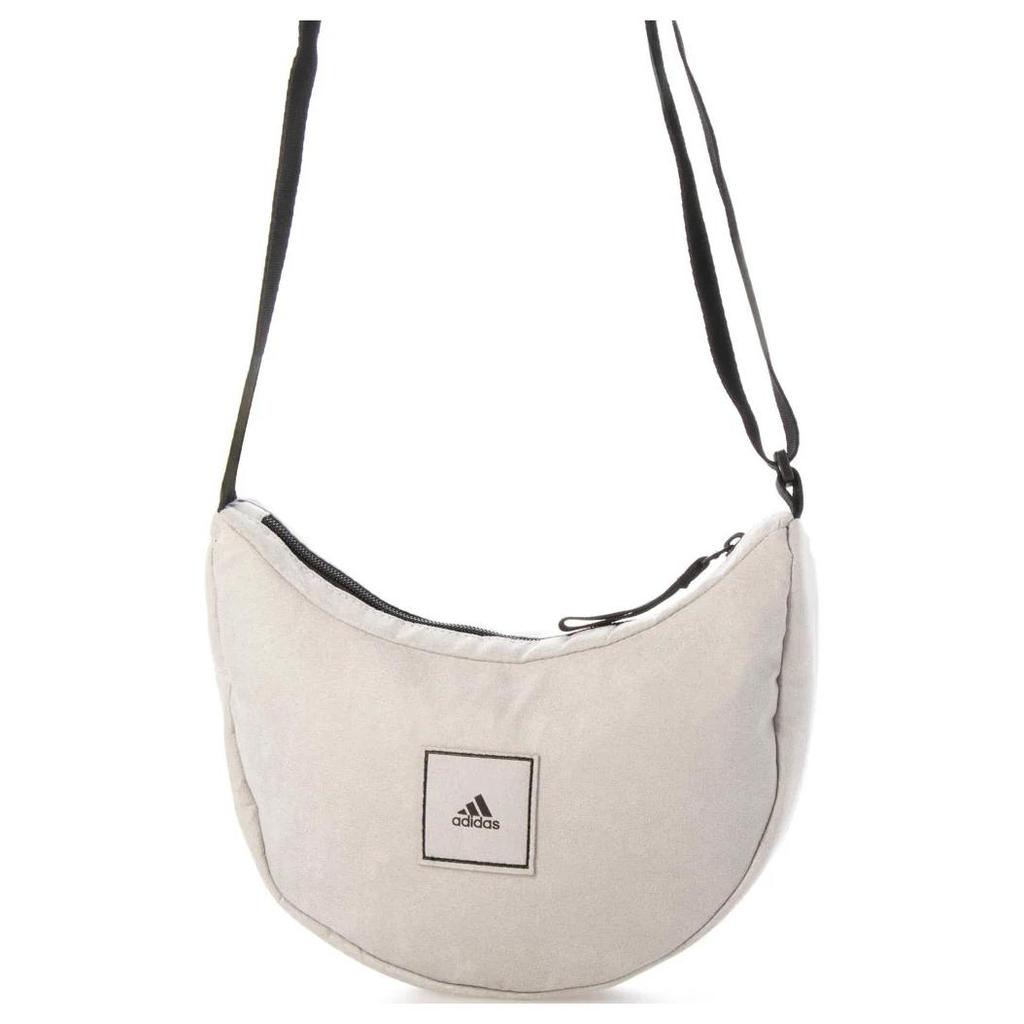 New Adidas Polyester Shoulder Bag, Crossbody Bag Unisex Light Gray IV9830