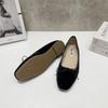 Модные SUOJIALUN 2024 Весна Новые Женские Балетки Модные Круглый Носок Мелкие Слипоны Обувь Балетки Плоский Мягкий Каблук Повседневные Балетки