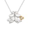 [Shinjuku Gin No Kura] Christmas Special Edition Moomin & Snorkmaiden Open Heart Necklace (Official)