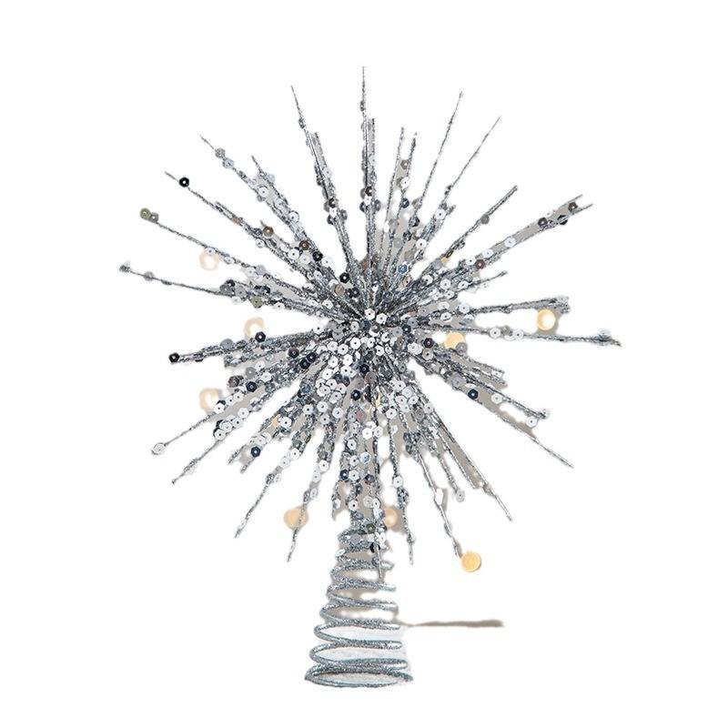 Minimalist Modern Christmas Tree Star Ornament 3d Snowflake Design Festive Decor