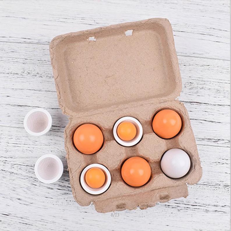 Деревянные яйца Утиные яйца Игрушка Семья Cheile Кухня Игрушки