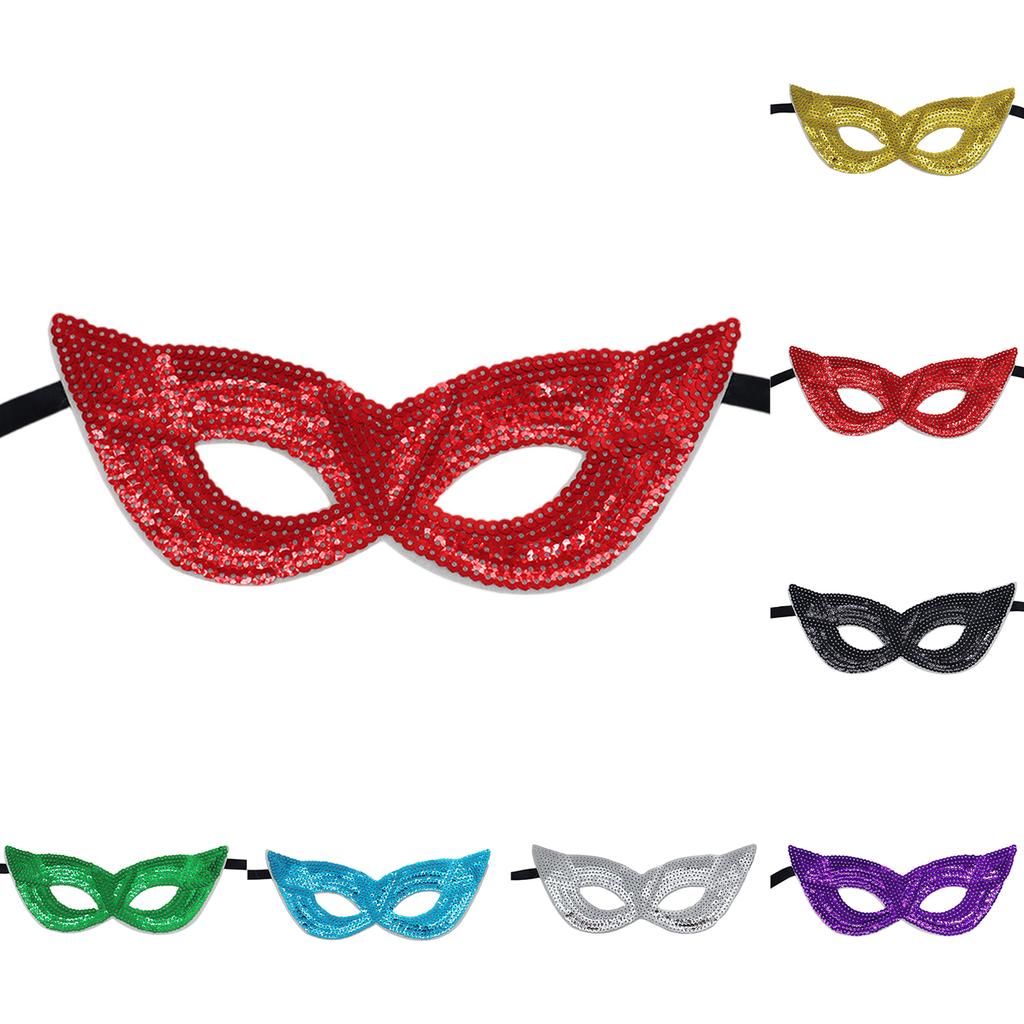 Sequin Eye with Elastic for Costume Parties Masquerade Events Fancy Dress and Themed Celebrations