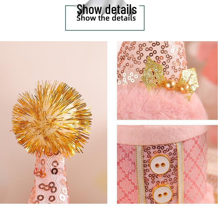 Double-Layer Christmas Candy Jar with Snowman & Reindeer Packaging