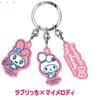 Sanrio Triple Acrylic Keychain Tamagotchi X Sanrio Characters 07 Lovelitchi X My Melody